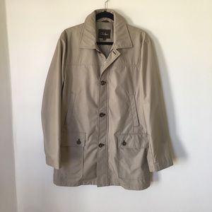 Men’s Cole Haan Front Button Down Jacket in Sand